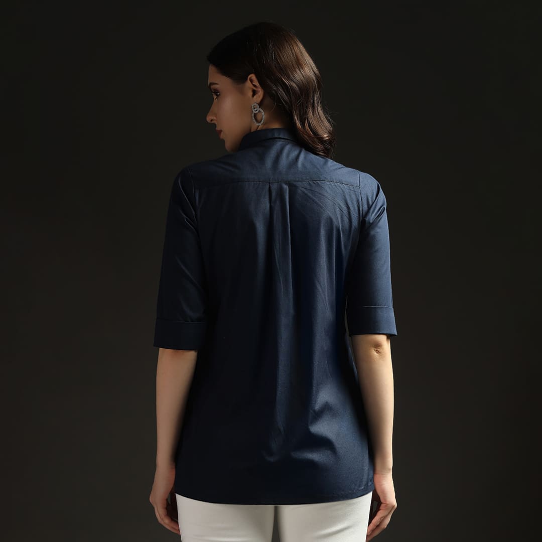 Starlight Pocket Shirt Navy Blue